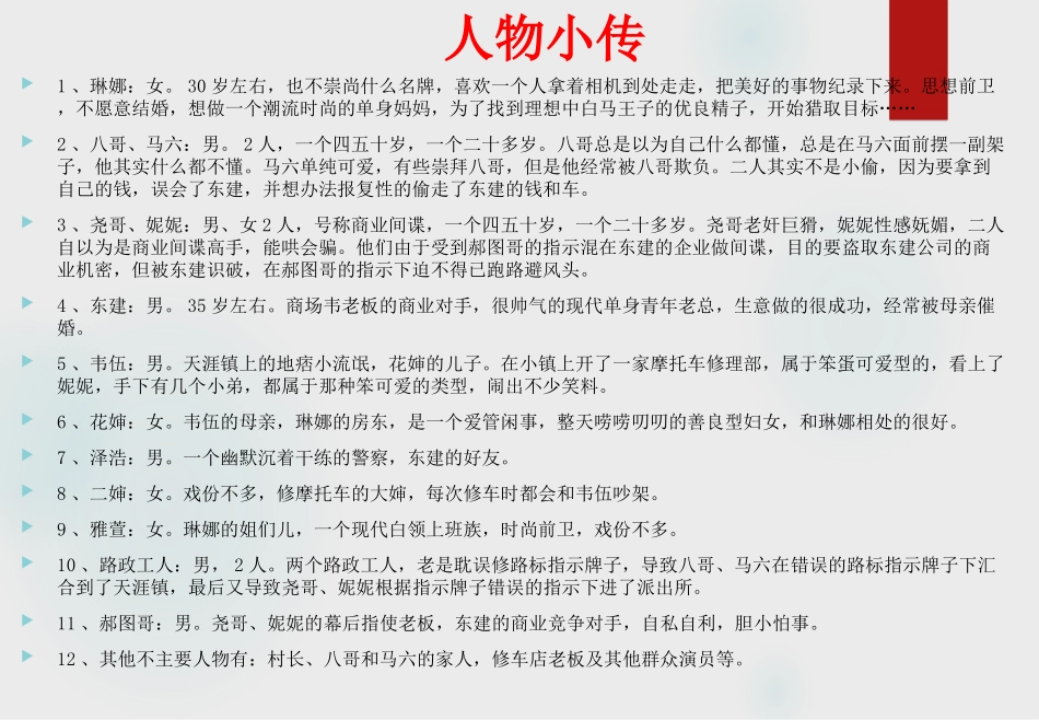 电影《先下手为强》商业计划书_第3页