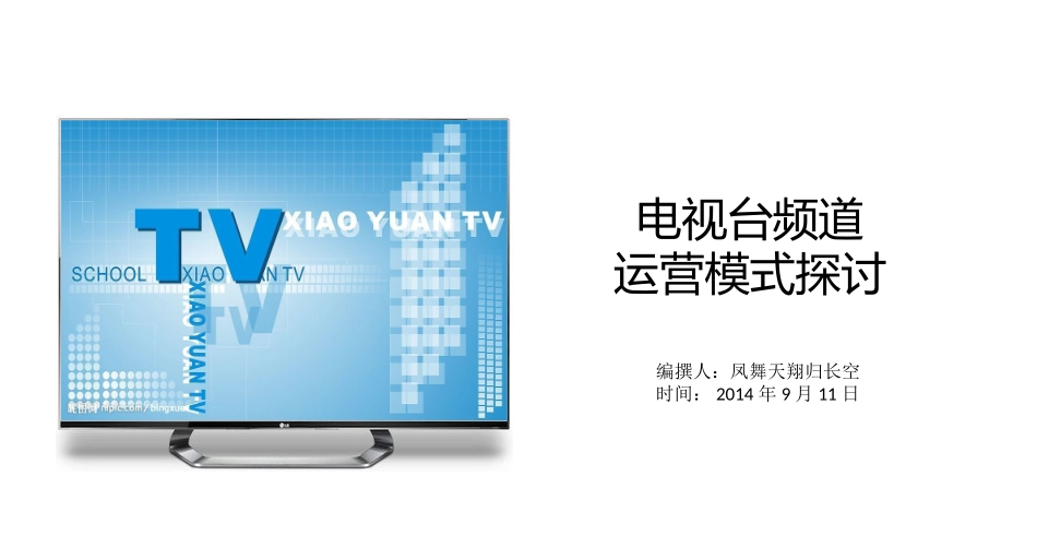 电视台频道运营模式探讨_第1页