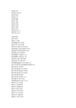 电脑基本操作知识(办公室常用)