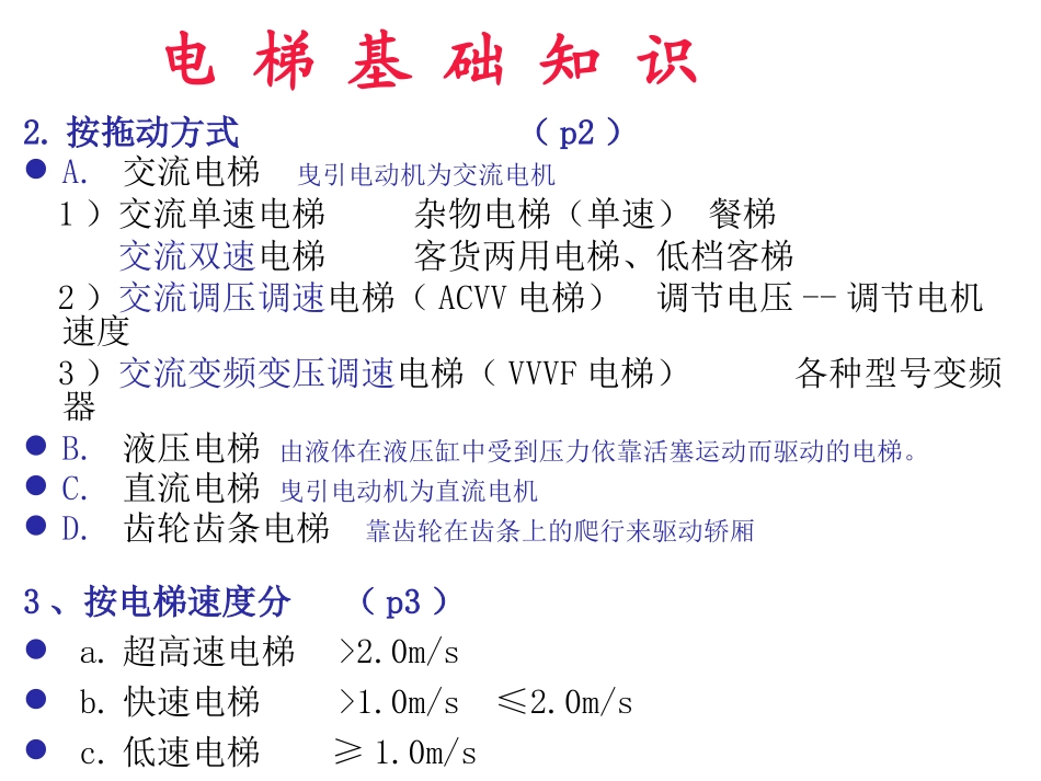 电梯安全管理培训课件-电梯的基本结构_第3页