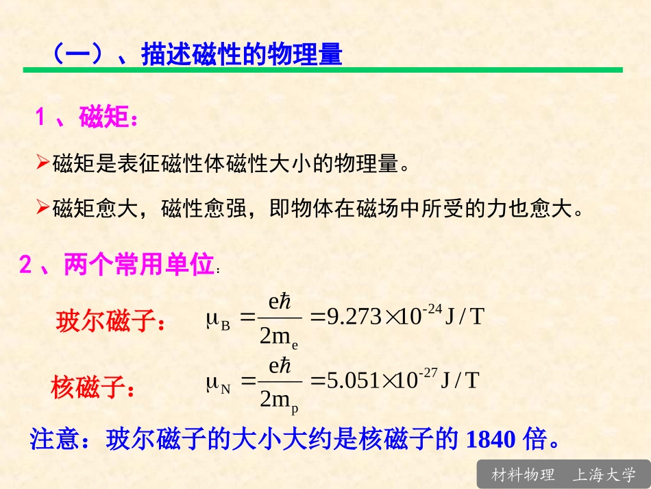 材料物理2010第3章10.1-2 材料磁性来源与分类 -110112_第3页