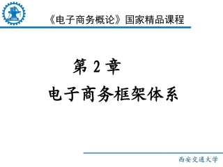 电子商务框架体系