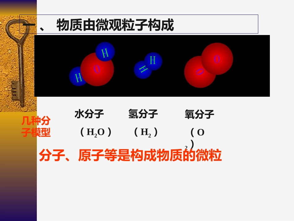 初三化学分子和原子课件公开课_第2页
