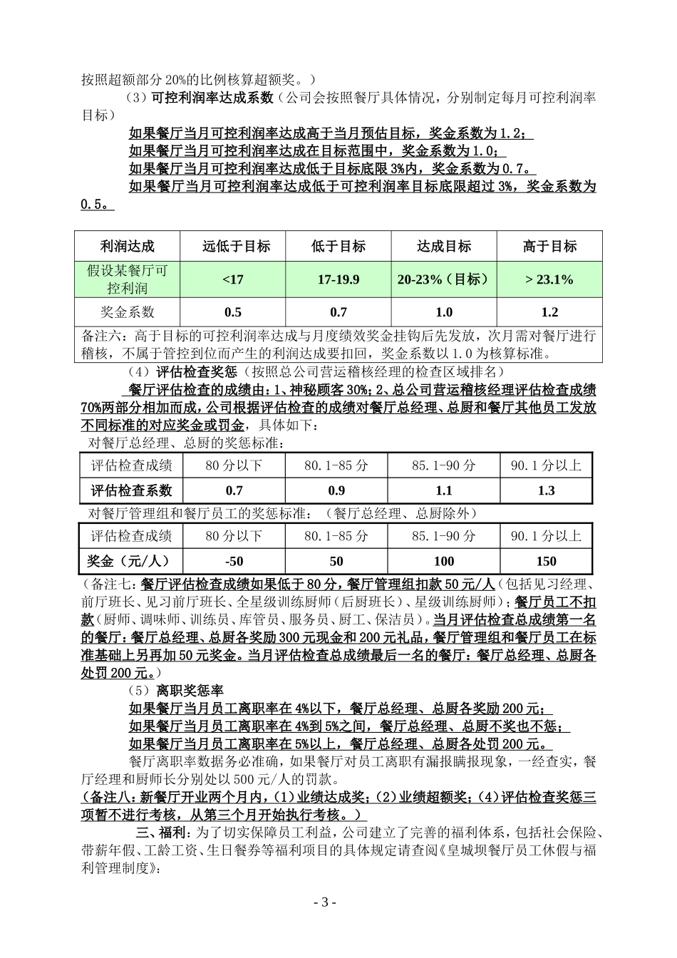 餐厅薪酬制度_第3页