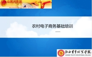 电子商务培训讲稿-农村电子商务基础培训