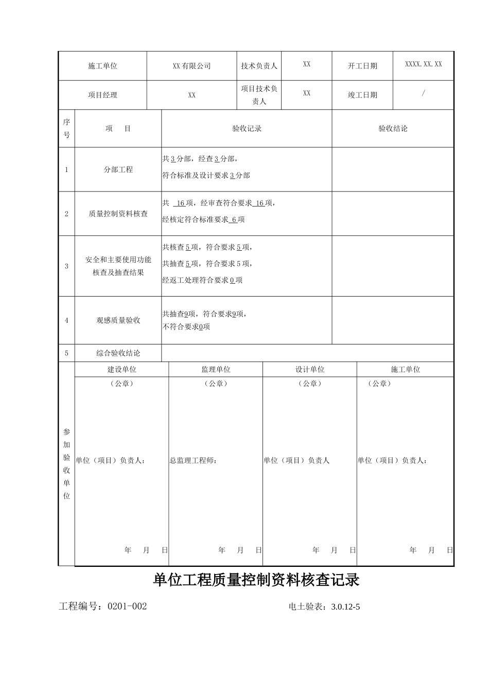 电力建设施工质量验收及评定附表全套_第2页