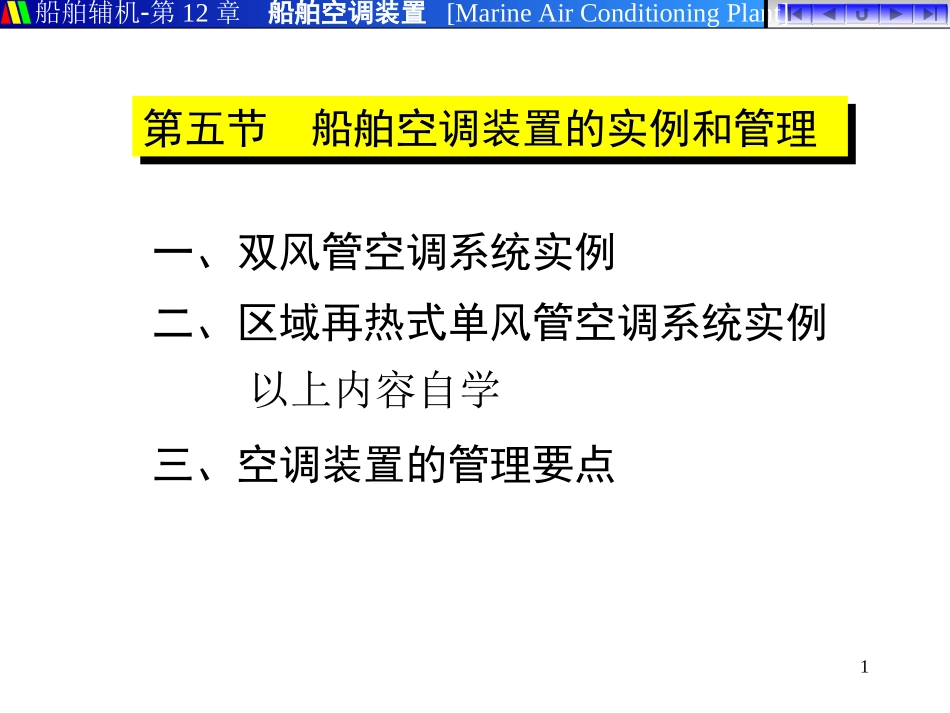 船舶空调装置的实例和管理_第1页