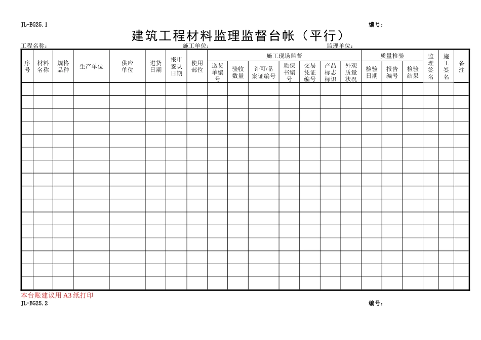 材料管理台账(平行检测)_第1页