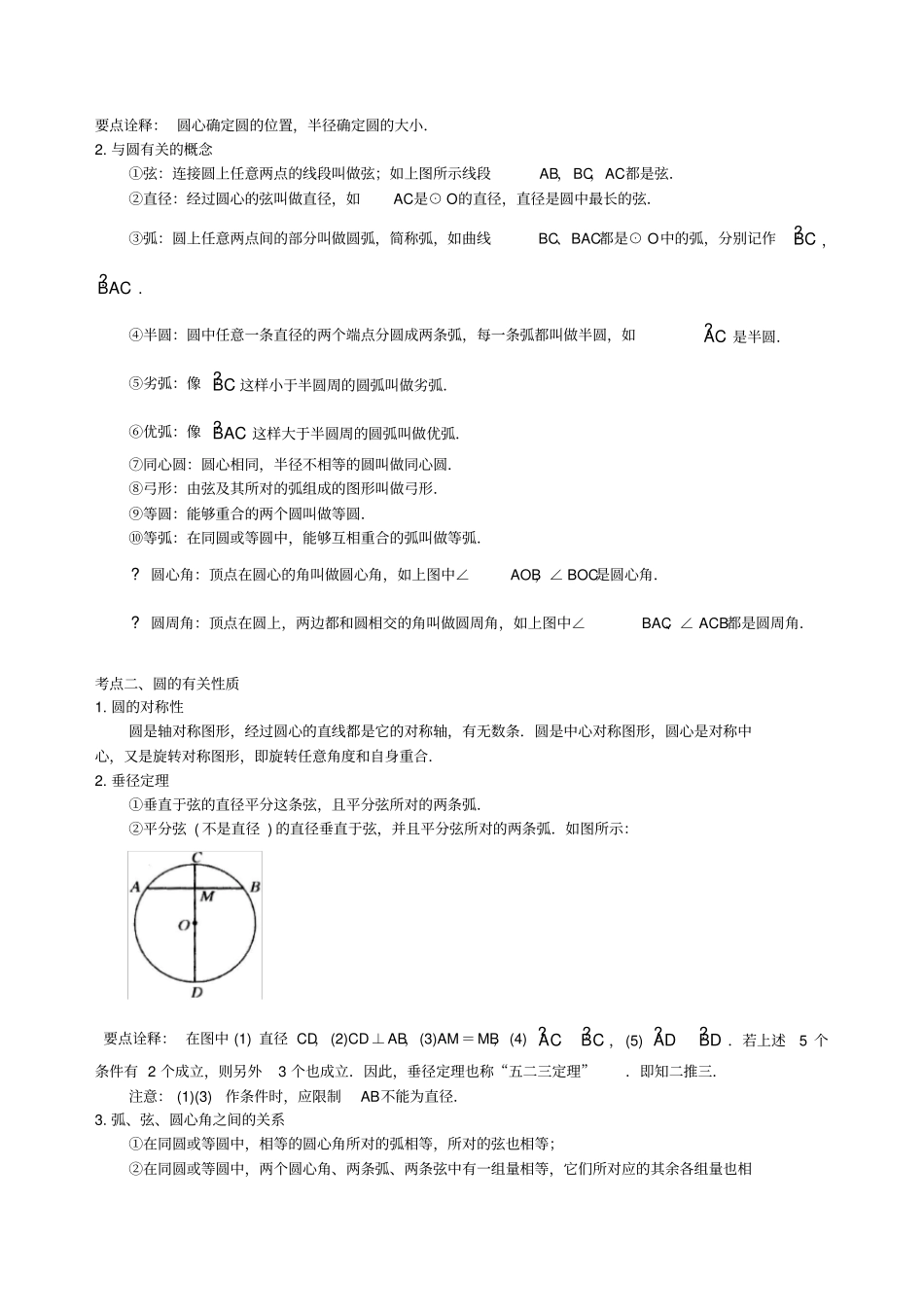 中考总复习：圆综合复习知识讲解基础_第2页