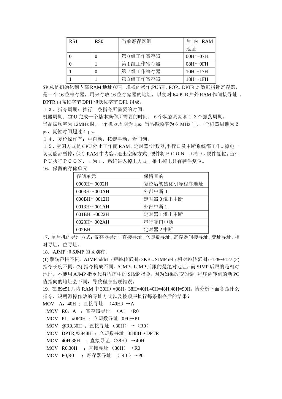 单片机原理及接口技术课后习题答案_李朝清_第2页
