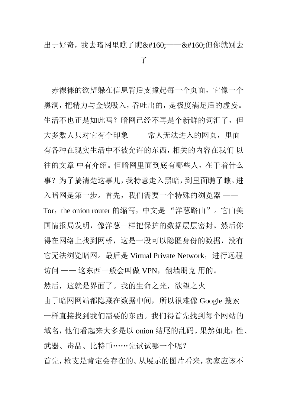 出于好奇,我去暗网里瞧了瞧_第1页