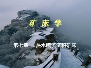 第七章  热水喷流沉积矿床