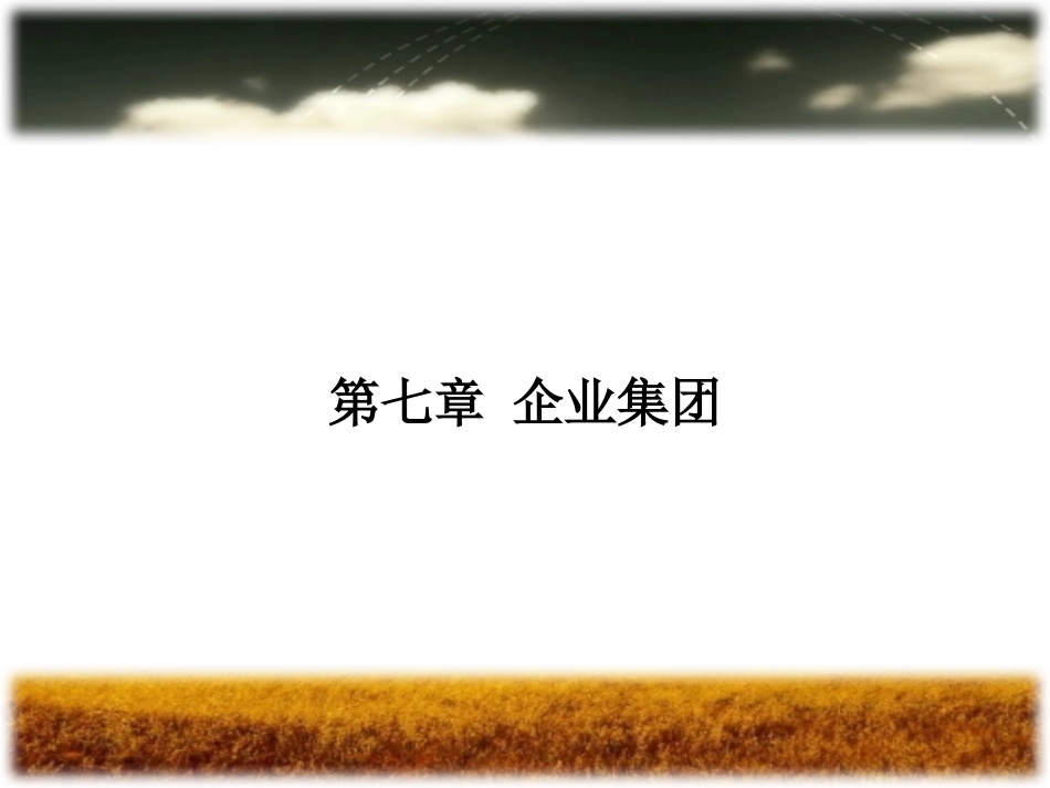 第七章 企业集团_第1页
