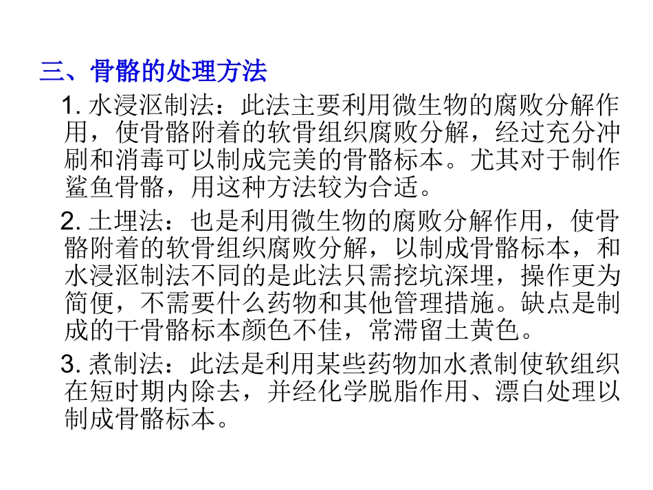 第4章  脊椎动物骨骼标本制作_第3页