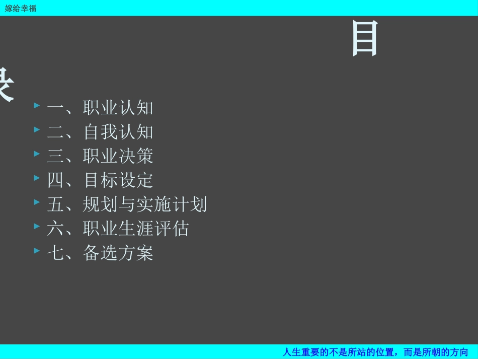 大学生职业生涯规划书ppt模版_第3页