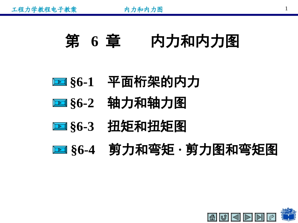 第6章内力和内力图(桁架内力计算)_第1页