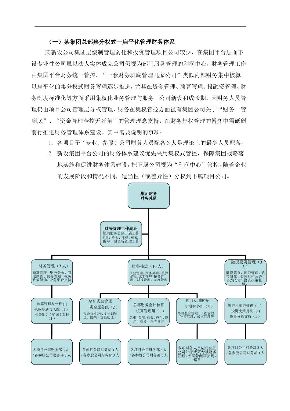 财务体系模式及组织架构方案(简版)_第1页