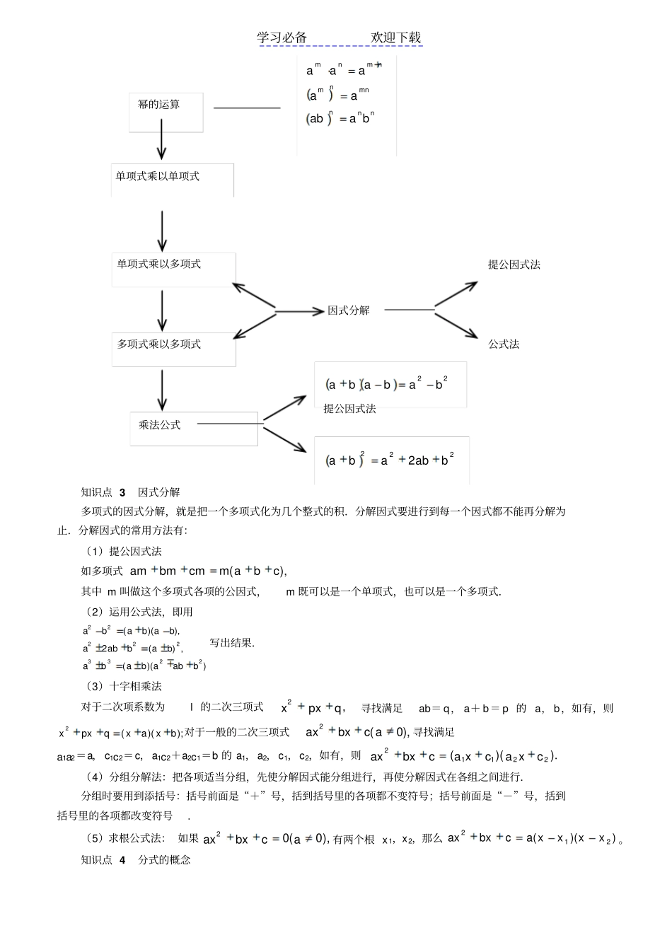 中考数学复习专题-代数式_第2页