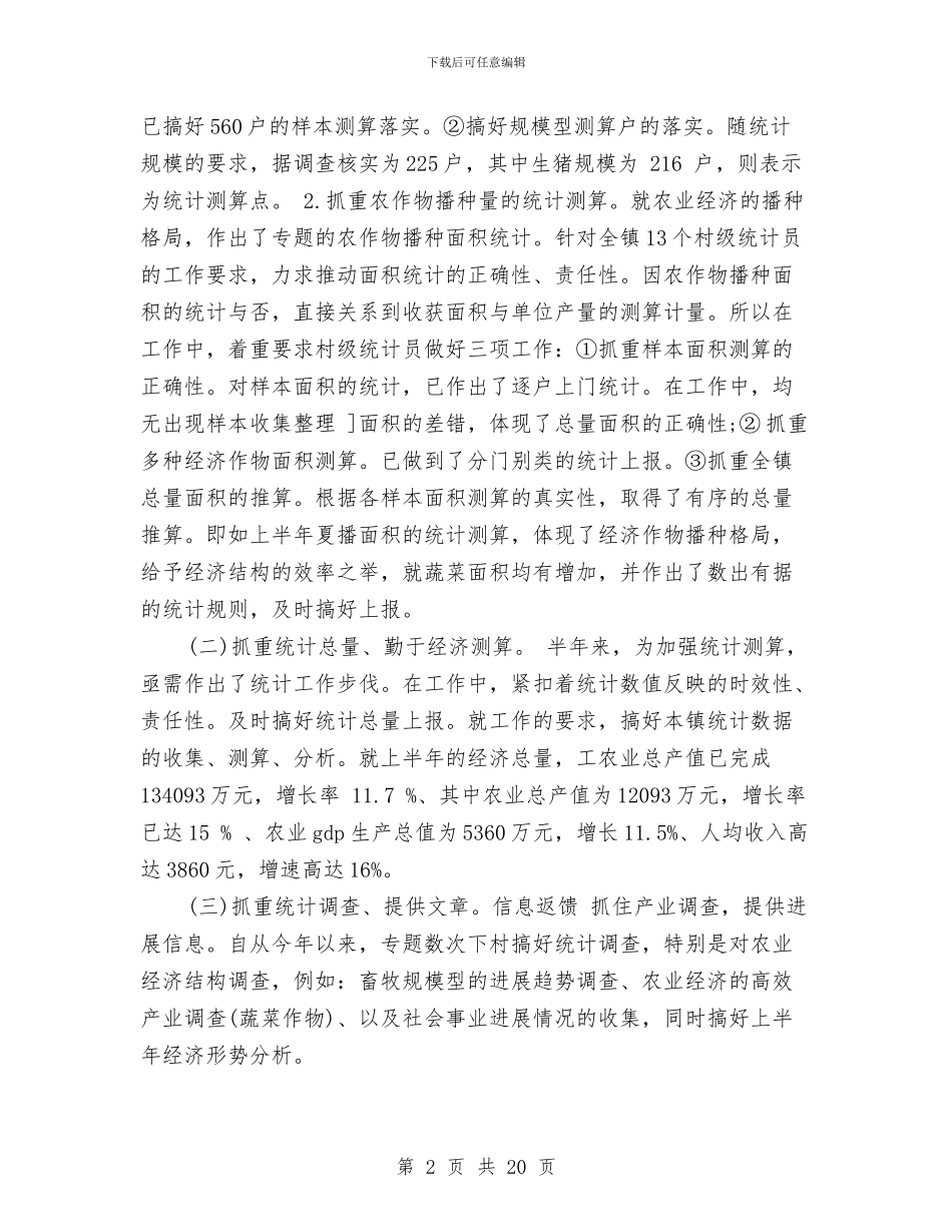 乡镇统计工作总结模板4篇与乡镇统计工作总结精选汇编_第2页