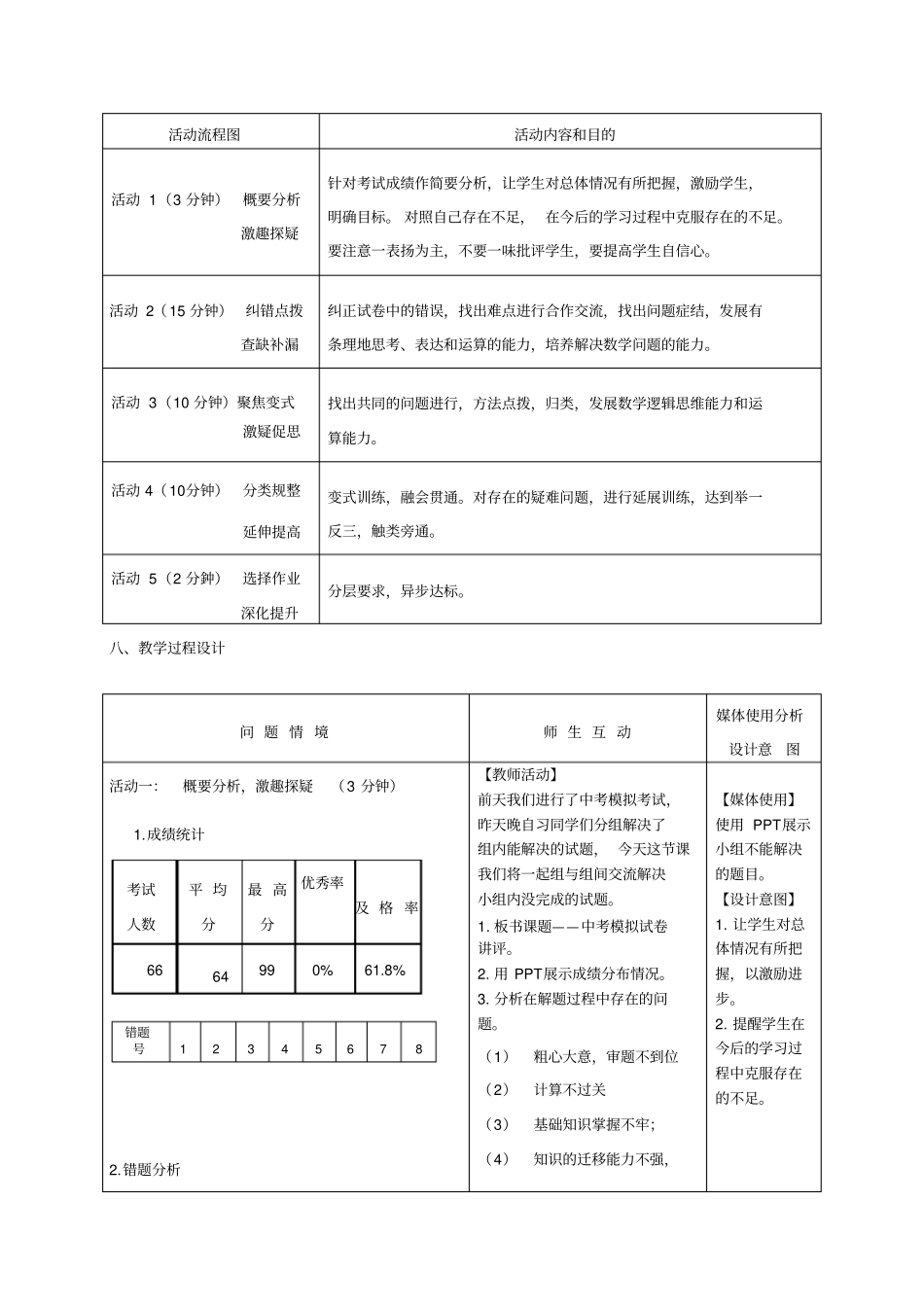 中考数学模拟试卷讲评_第2页