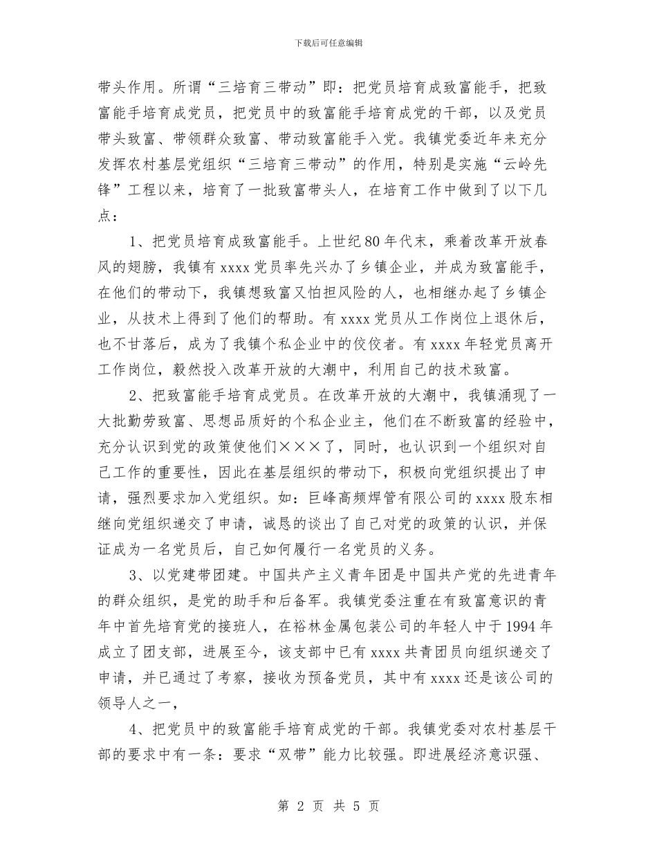 乡镇非公企业云岭先锋工程工作总结与乡镇项目建设工作总结汇编_第2页