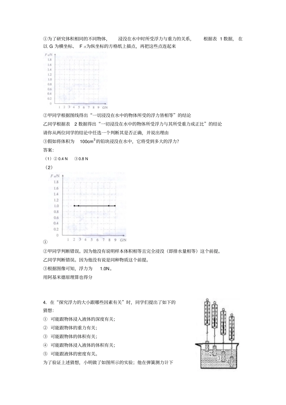 中考物理浮力专题、压轴题训练汇总_第2页