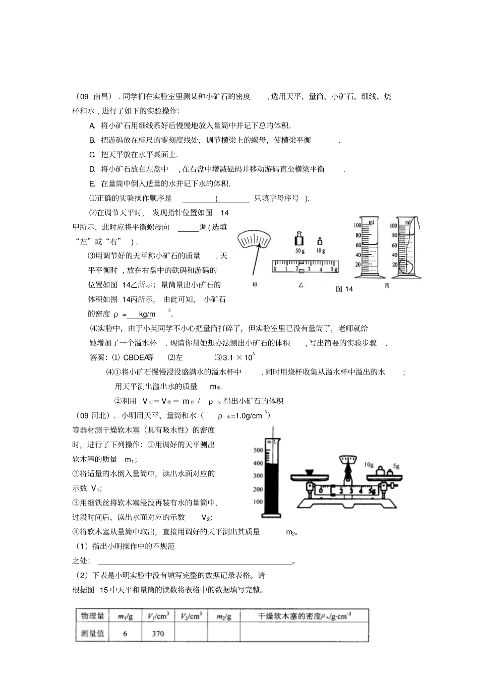 中考物理试题汇编全集_第3页