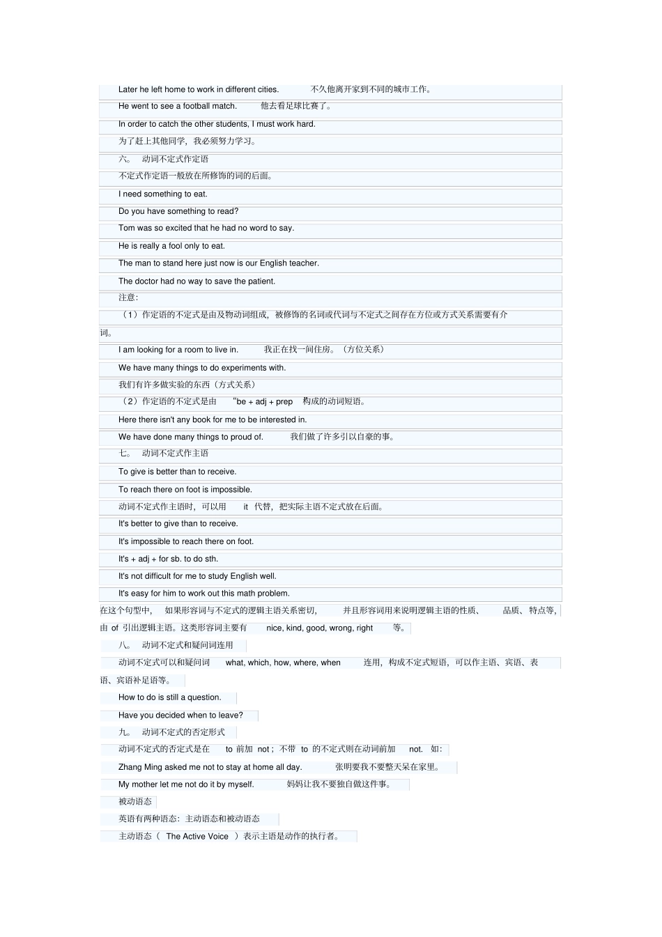 中考英语动词不定式_第2页