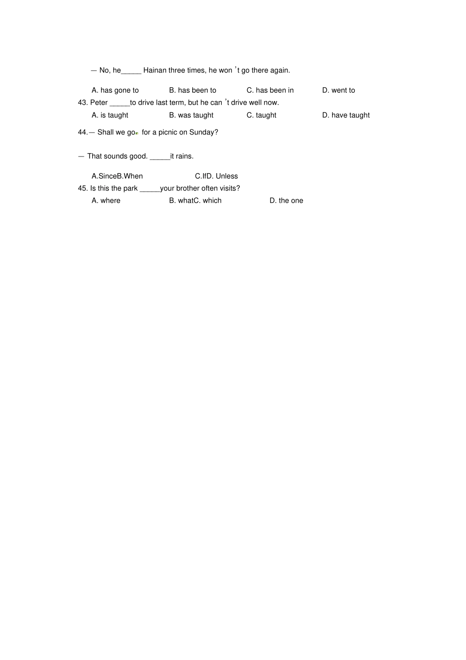 中考英语辽宁葫芦岛九年级第二次中考模拟英语试题_第2页