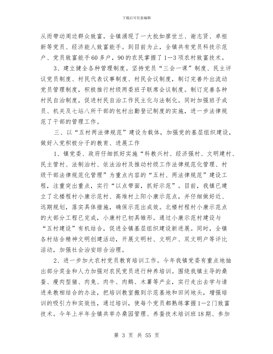 五年党建工作总结与五星红旗_第3页