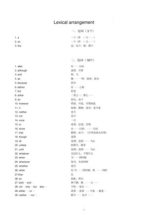 中考词汇-按词性分类A汇总
