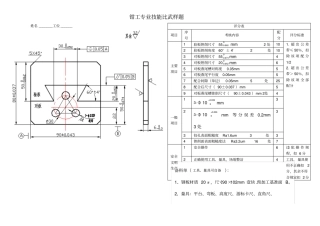 中职技能大赛钳工实操试题