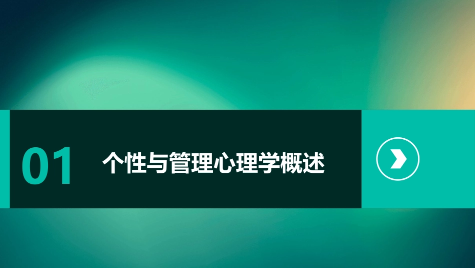 个性与管理管理心理学教学课件_第3页