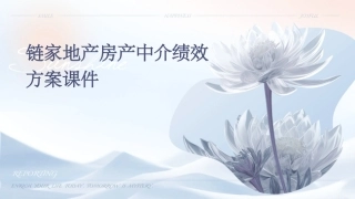 链家地产房产中介绩效方案课件