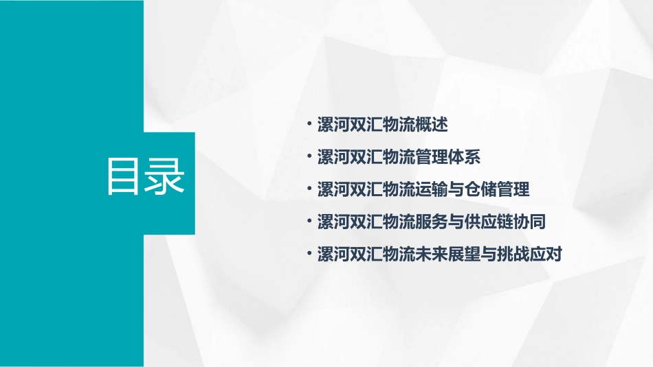 漯河双汇物流课件_第2页