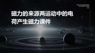 磁力的来源两运动中的电荷产生磁力课件