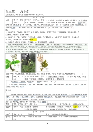 中药性之泻下药