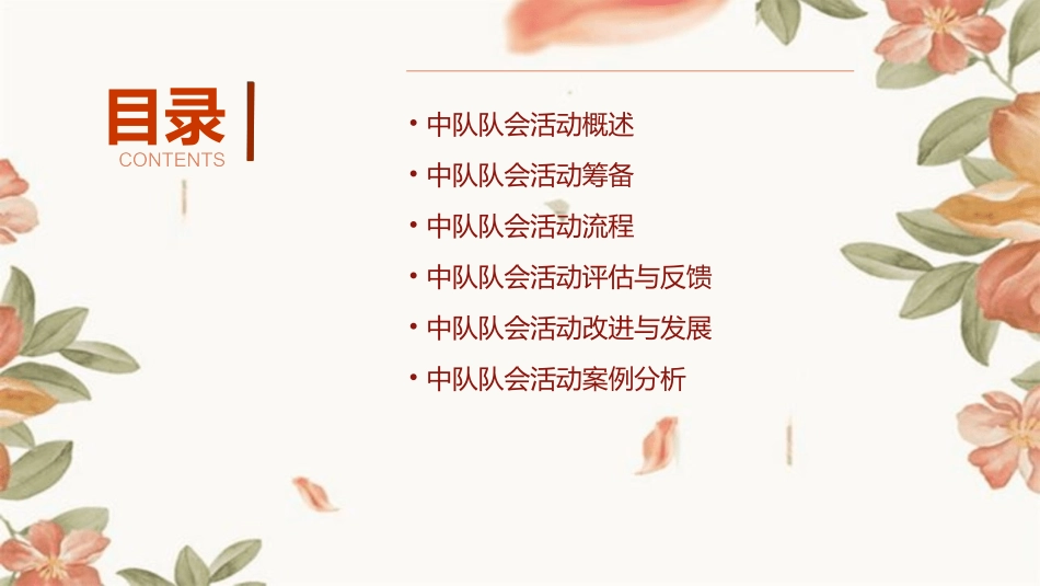 规范的中队队会活动流程课件_第2页
