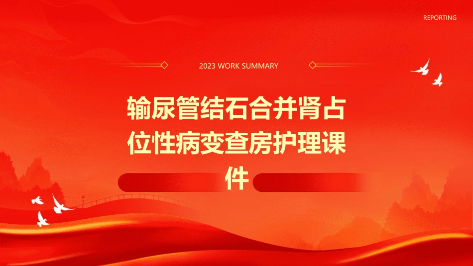 输尿管结石合并肾占位性病变查房护理课件_第1页