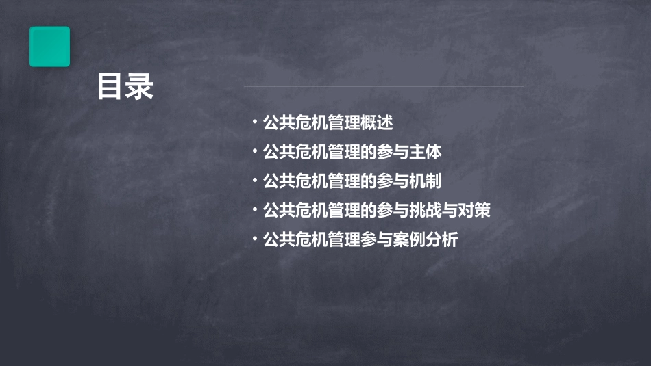 公共危机管理的参与机制课件_第2页