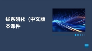 锰系磷化(中文版本)课件