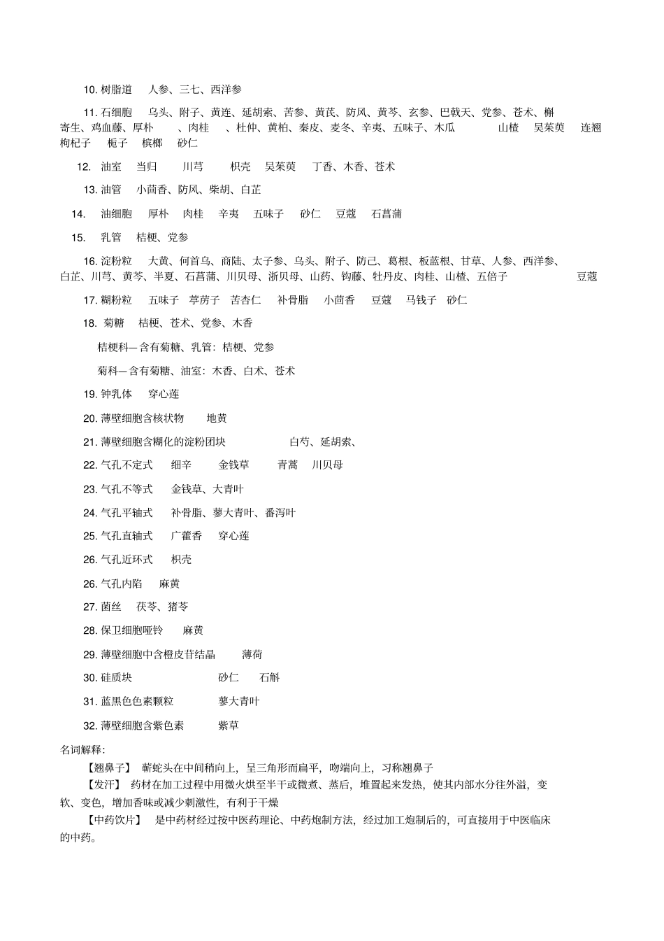 中药鉴定学复习总结汇总_第2页