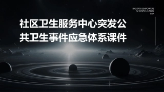 社区卫生服务中心突发公共卫生事件应急体系课件