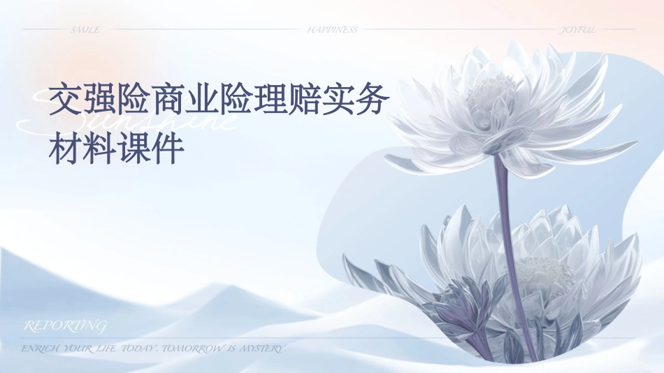 交强险商业险理赔实务材料课件_第1页