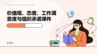 价值观态度工作满意度与组织承诺课件