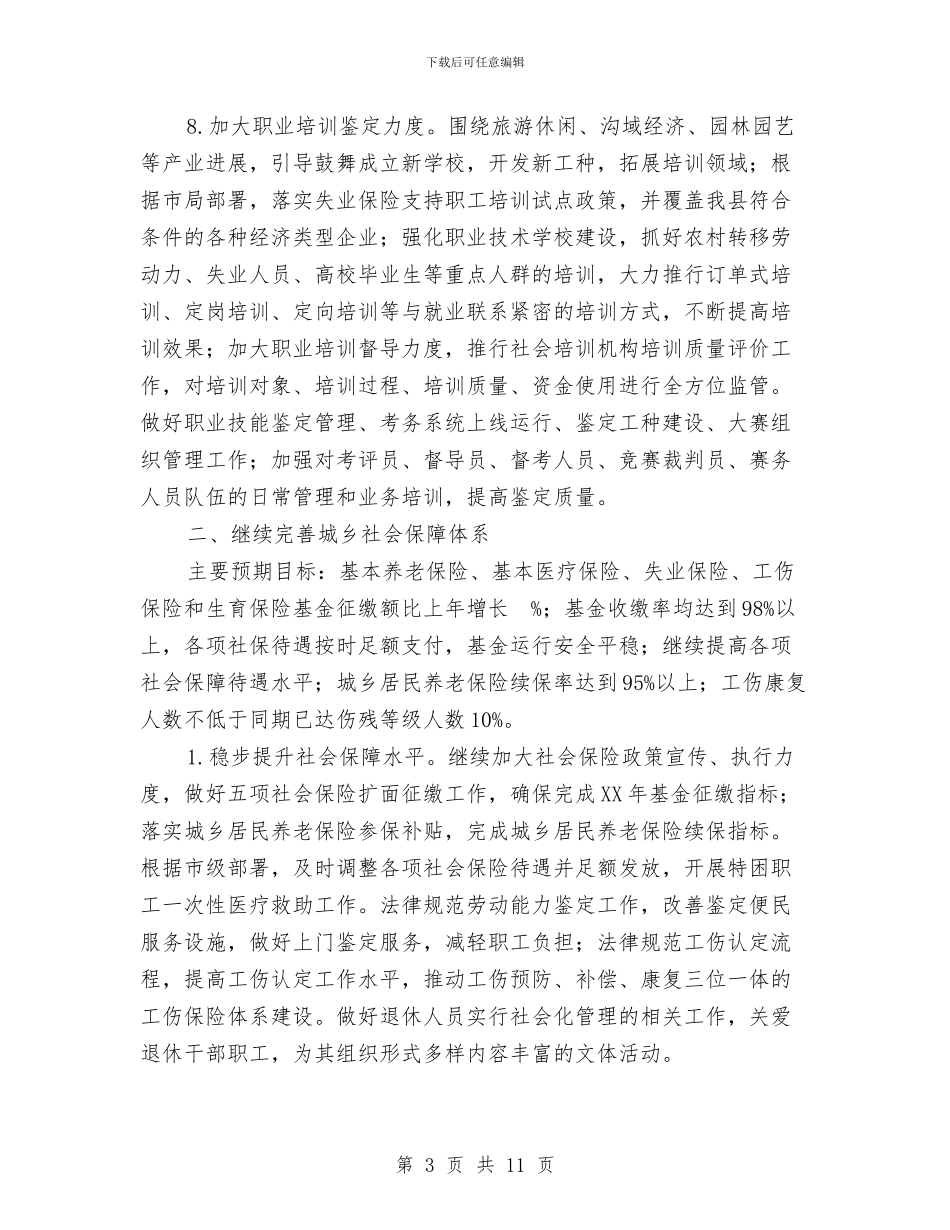 人力资源和社会保障工作要点与人力资源培训学习心得体会汇编_第3页