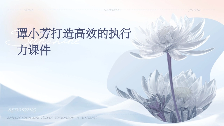 谭小芳打造高效的执行力课件_第1页