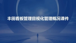 丰田看板管理目视化管理概况课件