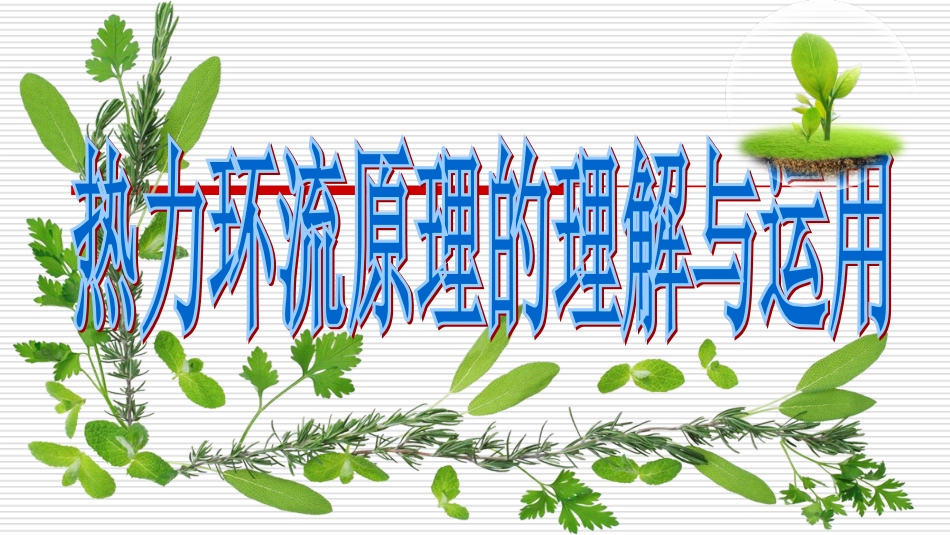 热力环流的形成原理_第1页