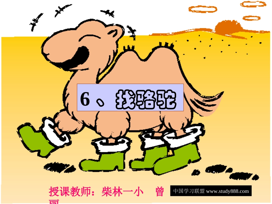 三年级语文找骆驼_第1页